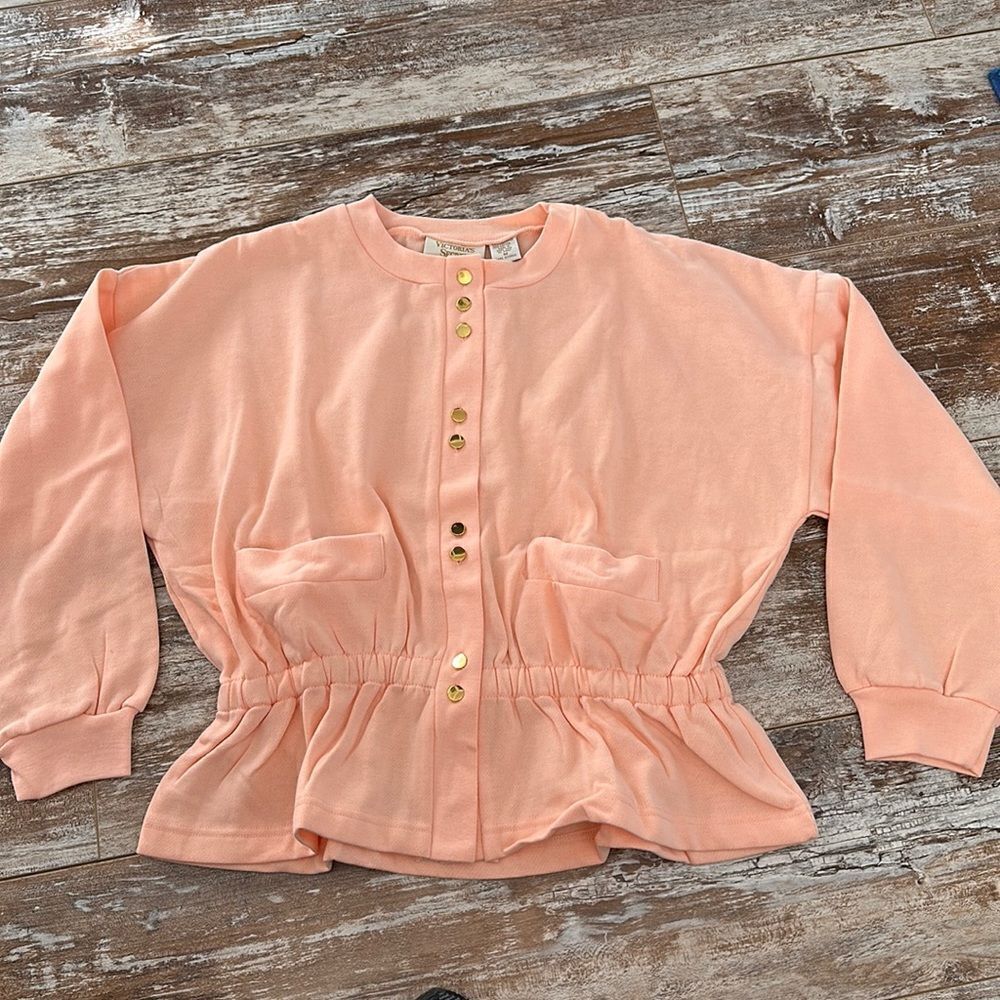 NWOT VINTAGE VICTORIAS SECRET BUTTON UP CARIDGAN